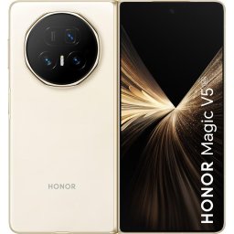 Telefon mobil pliabil Honor Magic V5, 5G, 512GB, 16GB RAM, Dual SIM, Ivory Alb