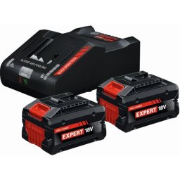 Set 2 acumulatori si incarcator Bosch Professional EXPERT 1600A0373T, 2 x acumulatori EXBA18V-80 (8Ah), EXAL18V-160