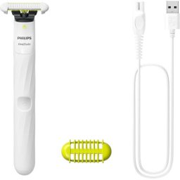 Aparat de tuns si ras Philips OneBlade Intimate QP1924/22, Alb