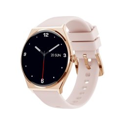 Ceas inteligent Maxcom Ecowatch ECO5, AMOLED 1.43" HD, Auriu