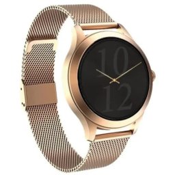 Ceas Smartwatch Maxcom FW44 Gold 2, ecran tactil AMOLED 1.2 inch, 41mm, inox, contor de calorii, compatibil Android /iOS, auriu