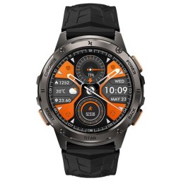 Ceas Smartwatch Maxcom FW110CZ, Titan Chronos, Ecran 1.43 inch AMOLED Corning Gorilla Glas, IP69K, 5ATM, Negru