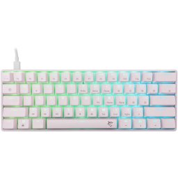 Tastatura Mecanica Gaming cu fir White Shark SHINOBI v2, BLUE OUTEMU Switch, 1.8 m, Alb