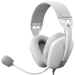 Casti Gaming cu fir White Shark GH-2443 SPARROW, Microfon Omnidirectional detasabil, Alb