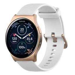 Smartwatch Motorola Moto Watch 120, Ecran AMOLED 1.43", Bluetooth, Asistent AI, Microfon, Difuzor, IP68 (Roz)