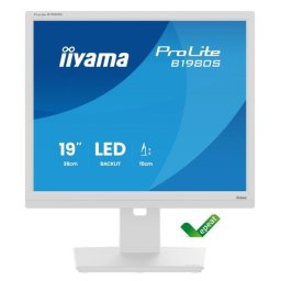 Monitor TN LED iiyama 19" B1980S-W1, HDMI, DisplayPort, 3ms, Boxe, Pivot, Alb