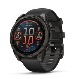 Smartwatch Garmin fenix 8, 47mm, Ecran AMOLED 1.4", Bluetooth®, ANT+®, Wi-Fi®, 32GB Flash, 10 ATM (Negru)