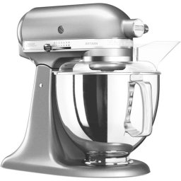Mixer cu bol KitchenAid Artisan 5KSM175PSECU, capacitate 4.8L, 300W, Argintiu