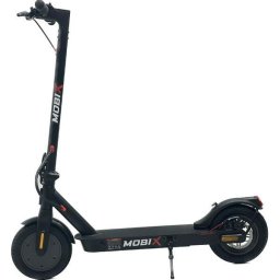 Trotineta electrica pliabila MOBIX City E9 MAX, roti pneumatice 10", motor 350W, autonomie 40km, viteza maxima 25km/h, aplicatie mobila MiniRobot, suspensie spate (Negru)