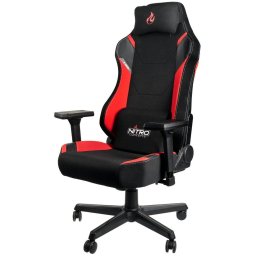 Scaun Gaming Nitro Concepts X1000, reglabil, Negru/Rosu