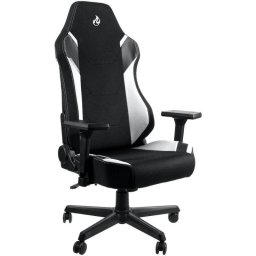 Scaun Gaming Nitro Concepts X1000, reglabil, Negru/Alb