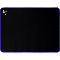 Mouse pad White Shark BLUE KNIGHT, Suprafata Textila, Baza Cauciucata Anti-Alunecare, Dimensiuni 40 x 30 x 0.3cm, Negru-Albastru