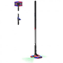 Aspirator vertical Dyson PencilVac Fluffycones 492689-01, 55 AW, 30 min, 80 ml, 140000 Hyperdymium™, design ultra-subțire, iluminare LED, negru