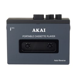 Casetofon portabil AKAI POCKET TAPE, Bluetooth 5.4, 1200 mAh, 1W + Casti cu fir Jack 3.5mm