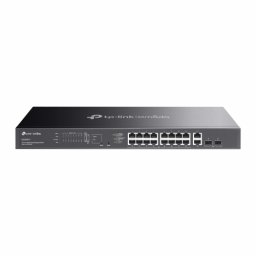 Switch TP-LINK Omada ES220GMP, 16 porturi, PoE, Black