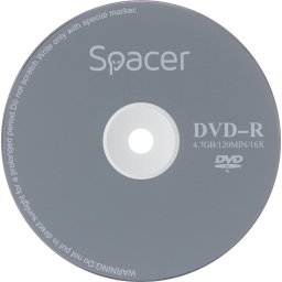 DVD-R SPACER 4.7GB, 120min, viteza 16x, 1 buc, plic, "DVDR01" 8115 001 001 157227.0