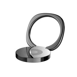SUPORT Telefon Baseus Privity, inel metalic pentru o prindere sigura si suport orizontal telefon, pliere 180 grade, ofera posibilitatea asezarii pe un suport magnetic, negru SUMQ-01 - 6953156251700