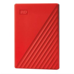 HDD extern WD 2 TB, My Passport, 2.5 inch, USB 3.2, rosu, WDBYVG0020BRD-WESN (timbru verde 0.8 lei)