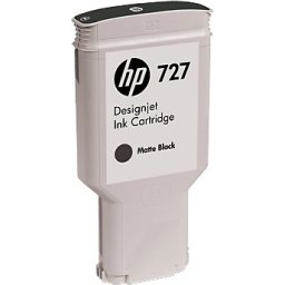 Cartus Cerneala Original HP Matte Black, nr.727, pentru Designjet T1500T1530T2500T2530, 300ml, (timbru verde 0.15 lei), C1Q12A
