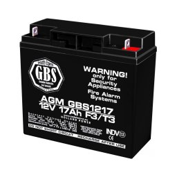 Acumulator 12V Sisteme Alarma, Dimensiuni 181 x 76 x 167 mm, Baterie 12V 17Ah F3, TED Electric GBS