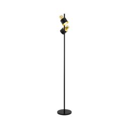 Lampadar Eglo 79376 FIUMARA 2xE27/60W/230V negru/auriu