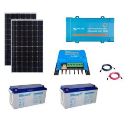 Sistem Fotovoltaic Off-Grid START+ 420Wp cu Invertor Victron Energy 250VA
