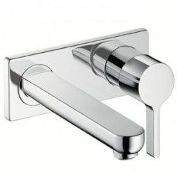 Baterie lavoar Hansgrohe pipa 225mm gama Metris S, crom