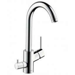 Baterie bucatarie Hansgrohe gama Talis SÂ² Variarc, crom, cu ventil