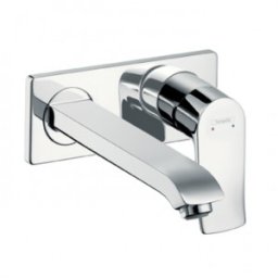Baterie lavoar incastrata Hansgrohe pipa 225mm gama Metris, crom