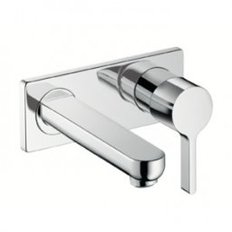 Baterie lavoar Hansgrohe pipa 165mm gama Metris S, crom