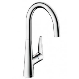 Baterie bucatarie monocomanda Hansgrohe gama Talis S 260, otel inoxidabil