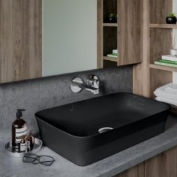 Lavoar Ideal Standard model Ipalyss de 80x40 cm negru mat