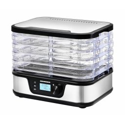 Deshidrator Heinner HFD-K380DSS | 380W, 5 Tavi, Display Digital, Inox