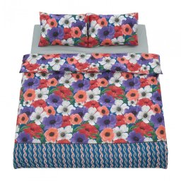 Lenjerie Pat Dubla Heinner HR-DBL132-NRA | 100% Bumbac, 4 Piese, Nora