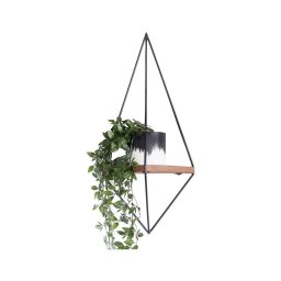 Evila Originals 792EVL2743, raft perete 60x23 cm, molid, metal, maro/negru - Verificat A · Re-Bloo