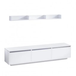 Sanliv CMD402 comoda TV living 180x35x30 cm, PAL, alb - Verificat A · Re-Bloom