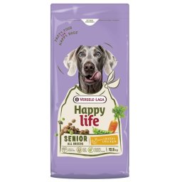 VERSELE-LAGA Happy Life Senior with Chicken 12,5kg hrană câini seniori, cu pui