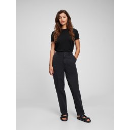 Pantaloni chino pentru femei GAP - negru
