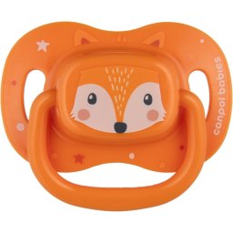 Canpol babies Cute Animals Soother 6-18m suzetă Orange 1 buc