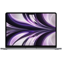 Laptop Apple MacBook Air 13-inch, cu procesor Apple M2, 8 nuclee CPU si 8 nuclee GPU, 8GB, 256GB, Space Grey, Layout INT - Desigilat