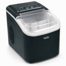 Masina de facut gheata Oliver Voltz OV51447E, 120 W, 0,8 l, 12 kg/24 ore, R600a, Autocuratare, Comanda tactila, Negru