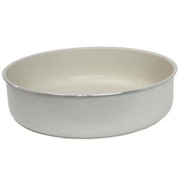 Tava de copt Oliver Voltz OV51222E28, 28 x 8 cm, Aluminiu, Acoperire marmorata, Fara PFOA, Crem