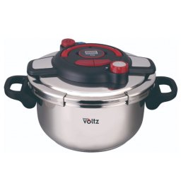 Oala sub presiune Oliver Voltz OV51311B9, 9 l, Pana la 100 kPa, Supapa de siguranta, Inductie, Otel inoxidabil