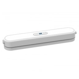 Aparat de vidat Rosberg R51987G, 100 W, 60 kPa, Latimea pungii 30 cm, Alb