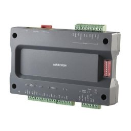 Master controler pentru lift Hikvision DS-K2210, management pana la 128 de etaje, 20000 carduri si 50000 evenimente, suporta pana la 2 cititoare RS-485 sau 2 cititoare Wiegand, comunicare: TCP/IP si RS-485, configurare si management via web sau software