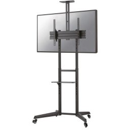 Stand podea mobil/fix Neomounts FL50-550BL1; pentru display-uri cu diagonale 37"-70", sistem de prindere VESA 100x100~600x400, greutate maxima suportata 50kg, tilt +5°/-12°, inaltime reglabila manual 1285-1450mm; management cabluri, 2 stalpi; dimensiuni
