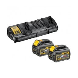 DeWalt - DCB132T2-QW - Set 2 acumulatori si incarcator, Li-Ion Flexvolt, 54/18 V, 6 Ah, incarcare rapida