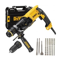 DeWalt - D25134KP - Rotopercutor SDS-Plus, 800 W, 2.8 J, mandrina interschimbabila, valiza plastic, accesorii