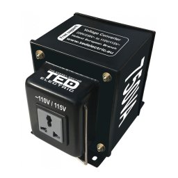 Transformator reversibil 230V↔110V, 750VA/500W, TED Electric TED110REV-750VA