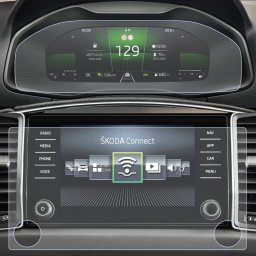 Skoda Karoq 2023+ Set Folii de Protectie pentru Ceasuri si Navigatie 8.0" inch - HD-Premium FoliaTa